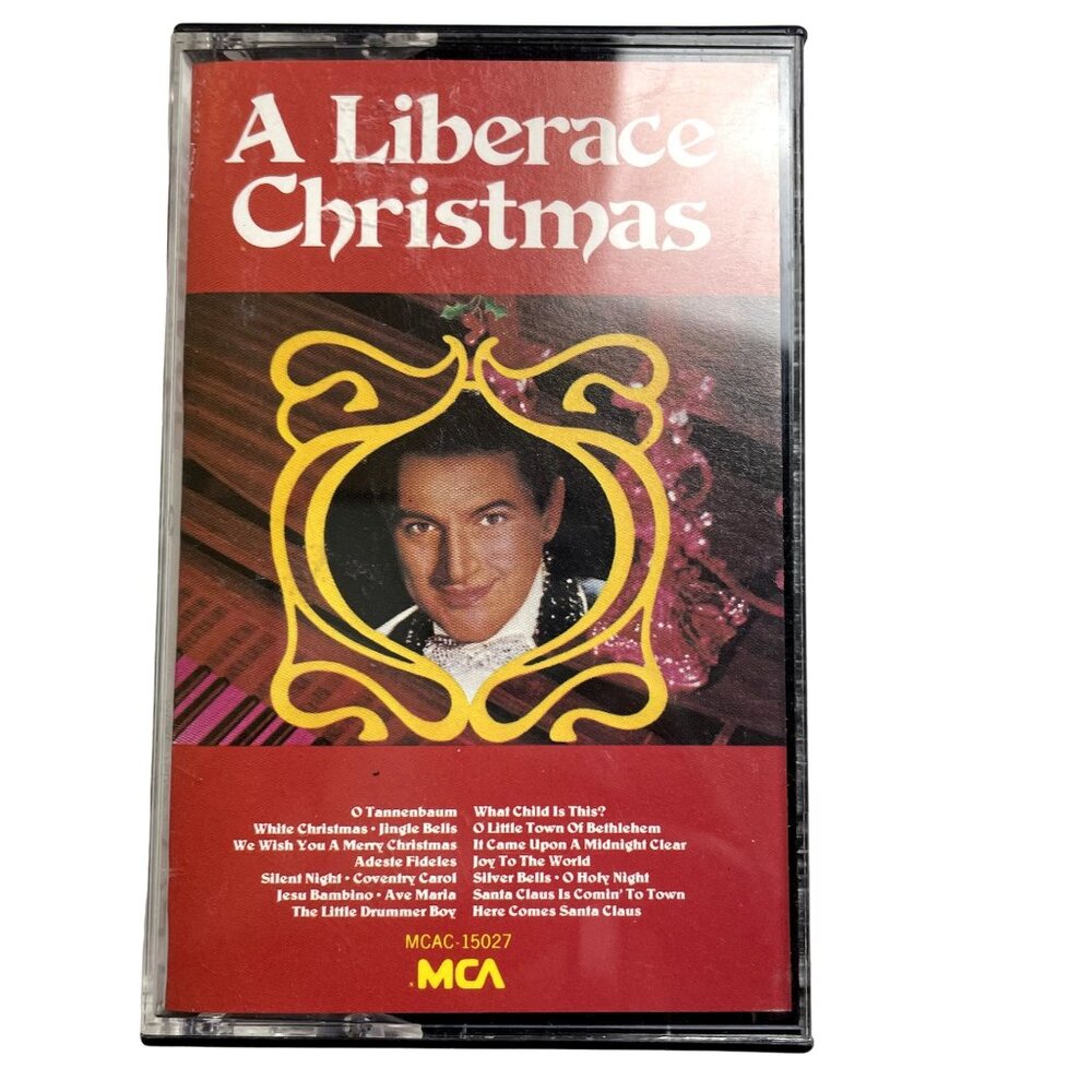 Vintage A Liberace Christmas Audio Music Cassette 1987 u